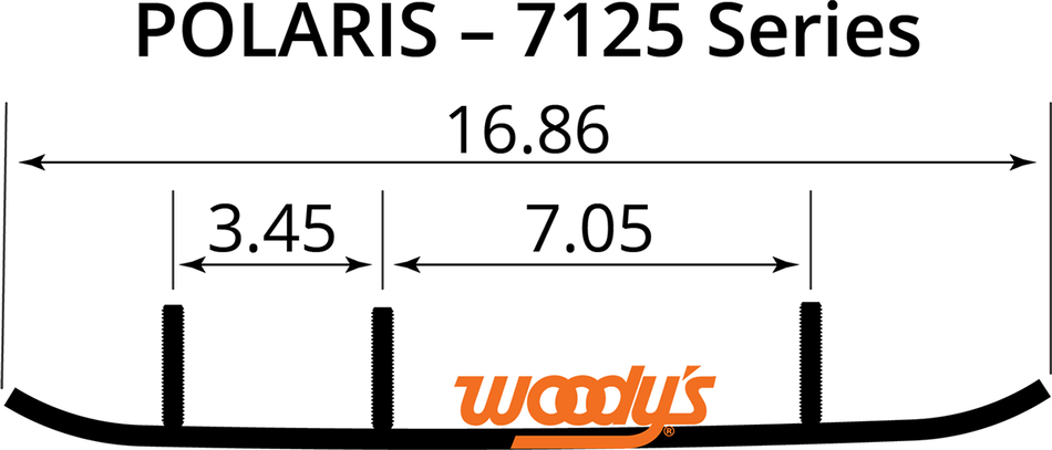 WOODY'S Wear Bar - Trail Blazer IV Flat-Top - 6" - 60 TPI4-7125