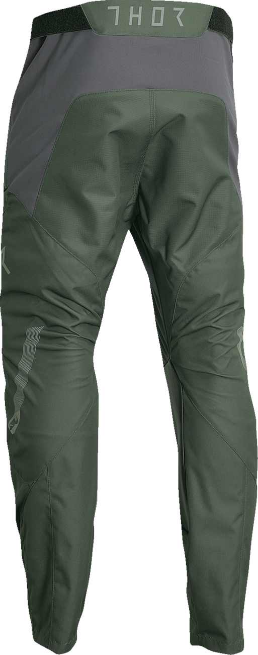 THOR Terrain In-the-Boot Pants - Army Green/Charcoal - 32 2901-10431