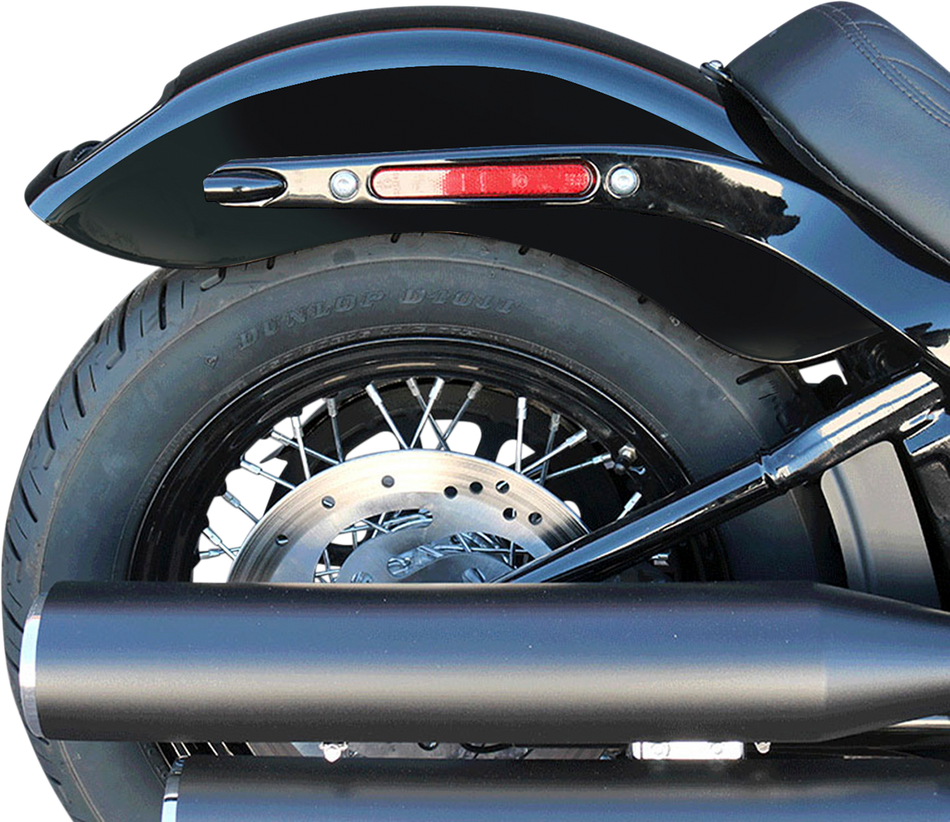 PAUL YAFFE BAGGER NATION Fender and Frenched-In LED License Plate Kit - Gloss Black Frame - FXBB/FLSL PYO:CRF-M8ST-SB-B
