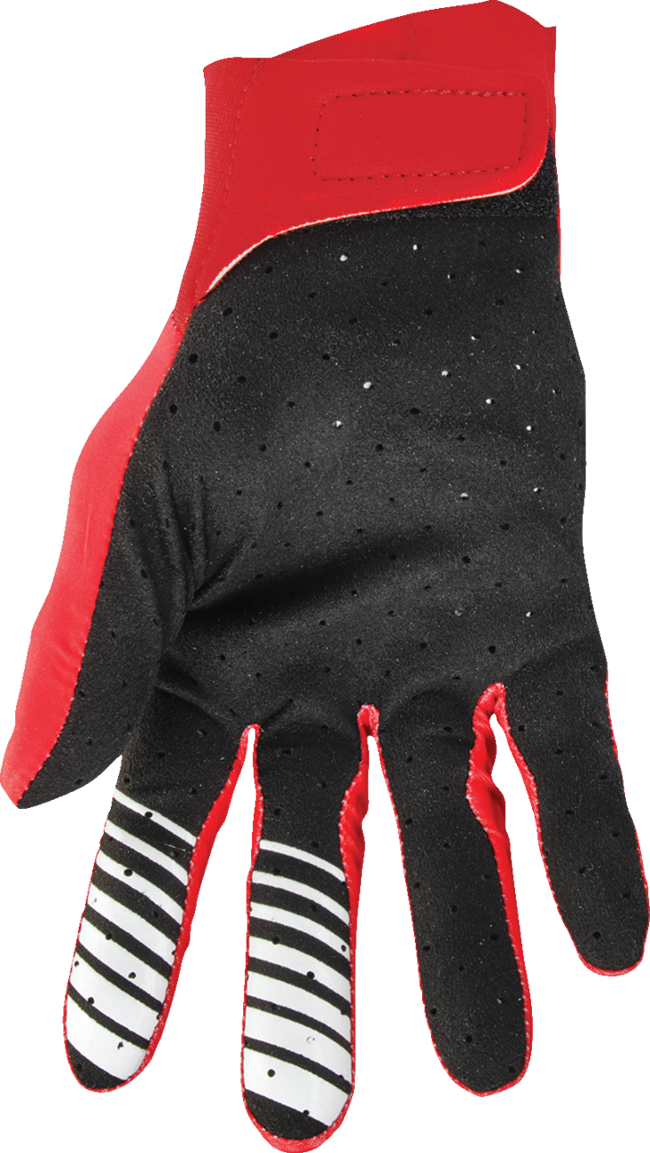 THOR Agile Gloves - Analog - Red/White - Large 3330-7660