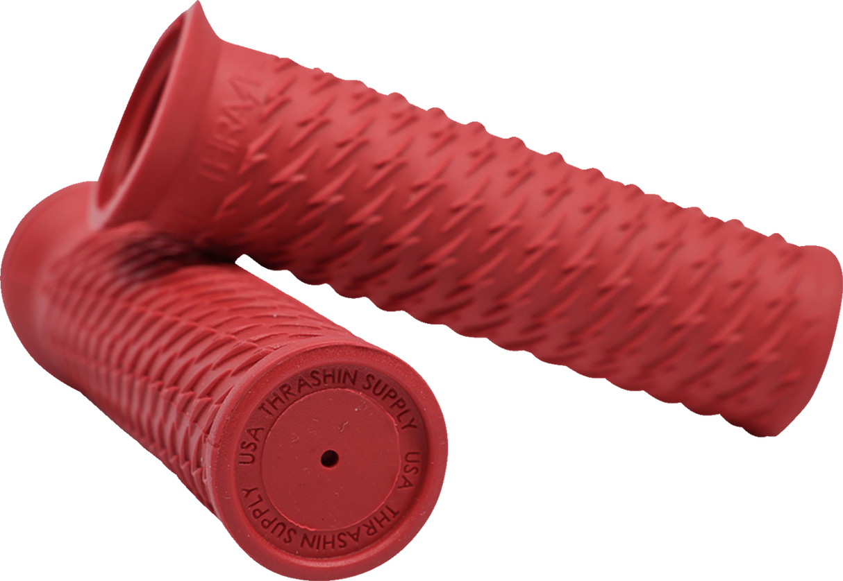 THRASHIN SUPPLY CO. Grips - Bolt - Red TSC-2708-2