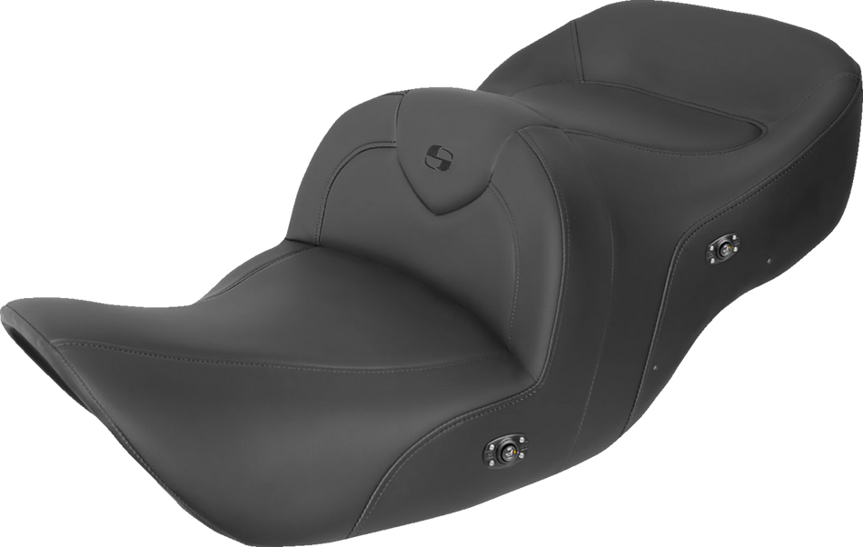 SADDLEMEN Seat - RoadSofa - without Backrest - Black w/ Black Stitching - Heated - GL1800 '01-'10 H01-07-187HCT