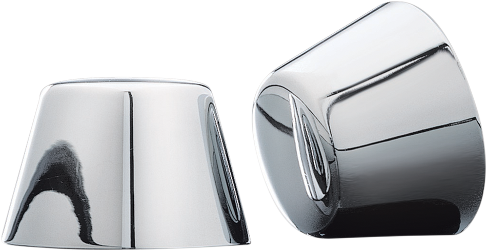 KURYAKYN Axle Nut Cover - Smooth - Chrome - Front 1201