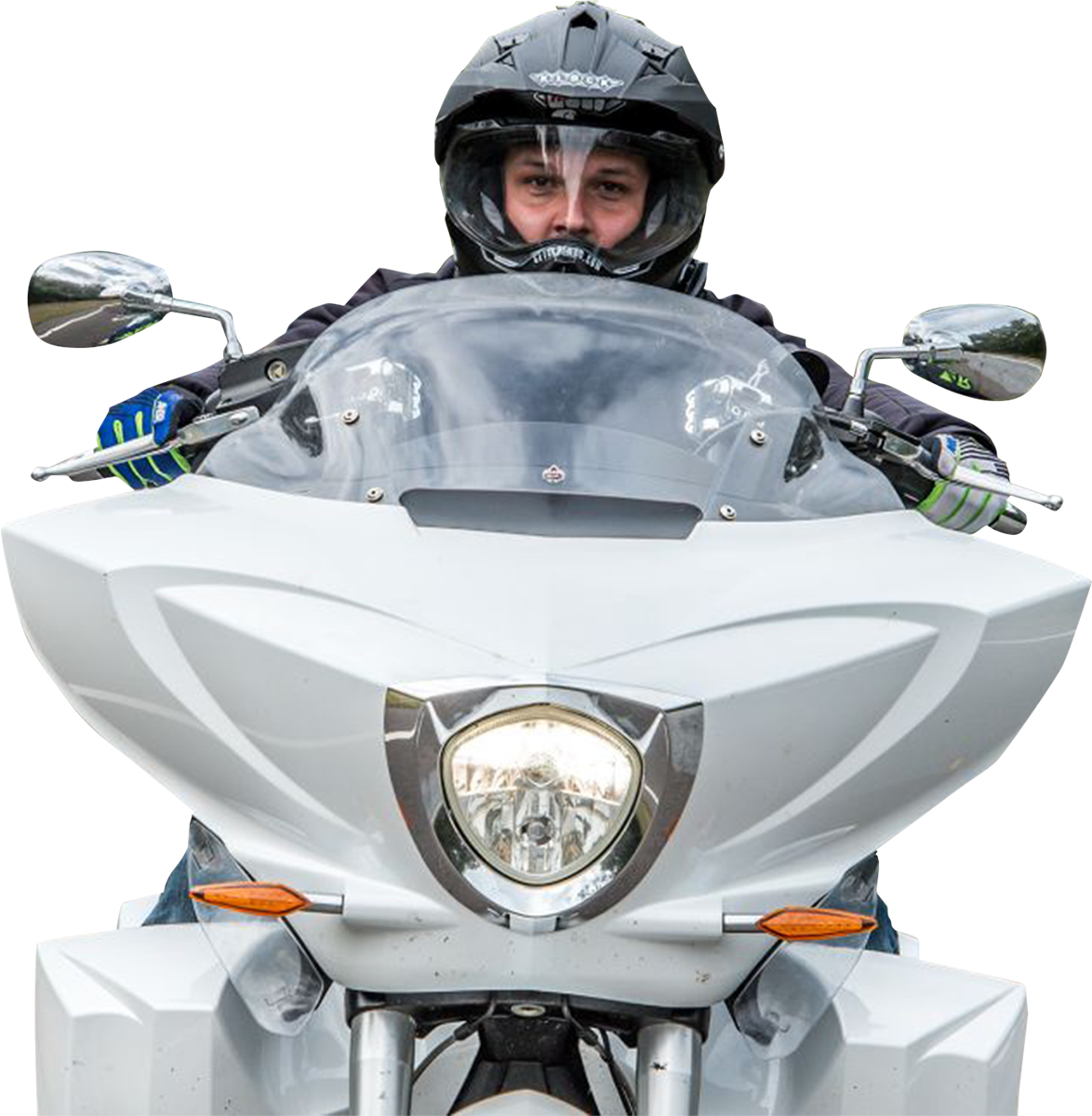 KLOCK WERKS Flare™ Windshield - 11" - Clear - Victory KWW-06-0542