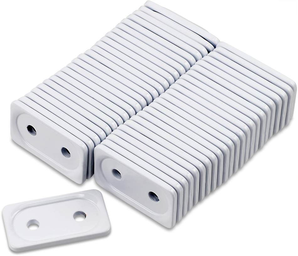 WOODY'S Support Plates - White - Double - 48 Pack ADG-3815-48