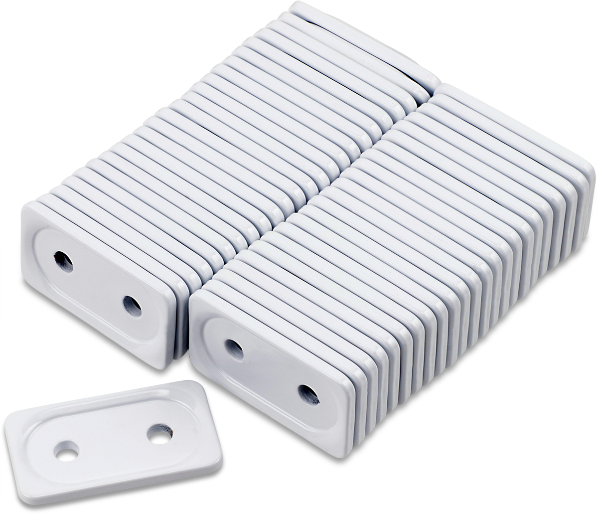 WOODY'S Support Plates - White - Double - 48 Pack ADG-3815-48