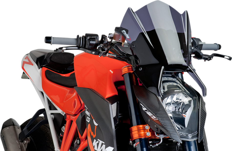 PUIG HI-TECH PARTS New Generation Windscreen - Dark Smoke - KTM 1290 7014F