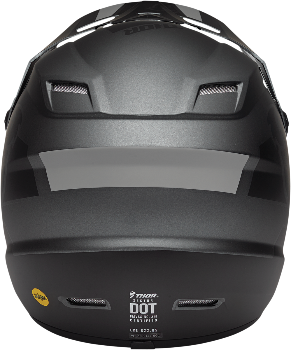 THOR Youth Sector Helmet - Split - MIPS - Charcoal/Black - Large 0111-1471