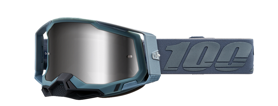 100% Racecraft 2 Goggles - Battleship - Silver Mirror 50010-00017