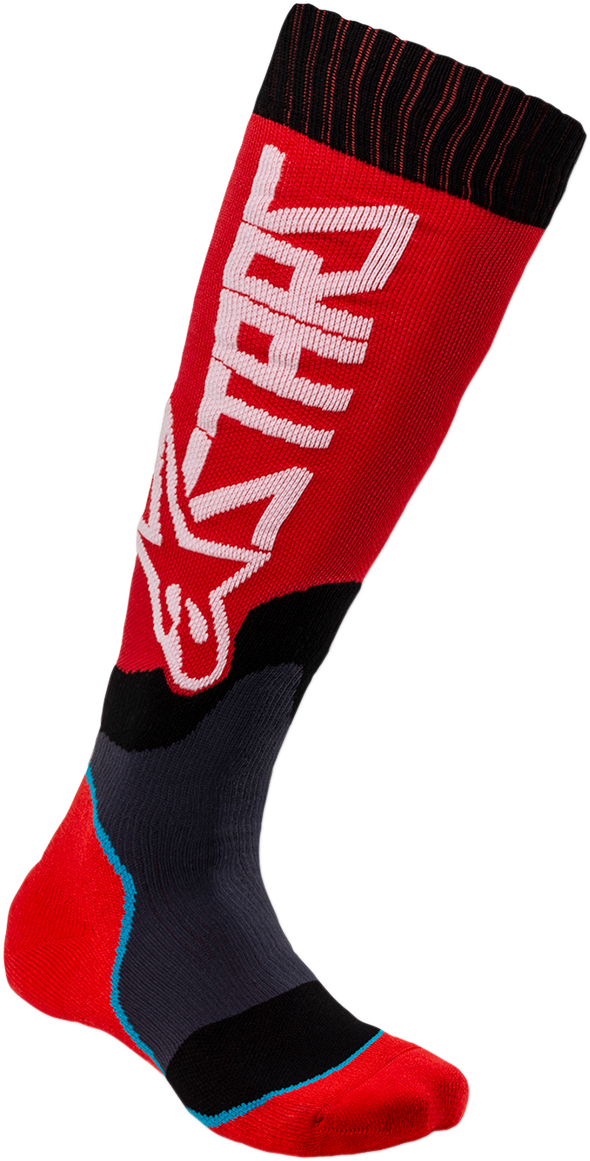 ALPINESTARS MX Plus 2 Youth Socks - Red/White - Medium/Large 4741920-32