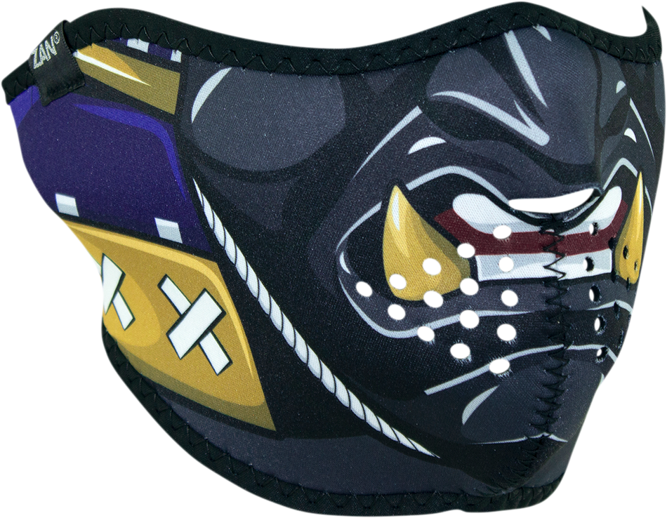 ZAN HEADGEAR Neoprene Half Mask - Samurai WNFM027H