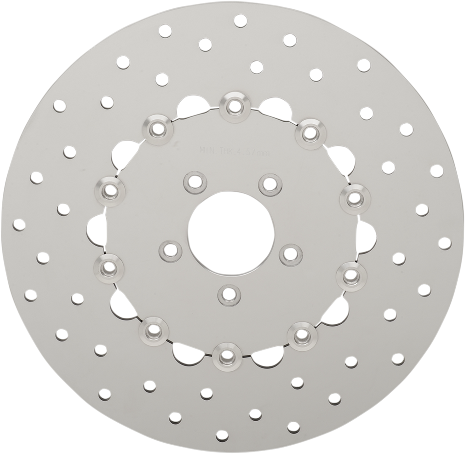 DRAG SPECIALTIES Drilled Brake Rotor - Front - 11.8" - Dyna ALSO FIT 16-17 FXDWG B06-0199ASP