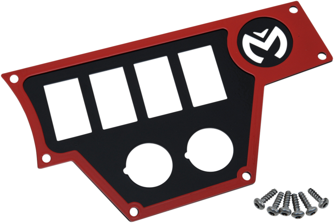 MOOSE UTILITY Dash Plate - Large - Right - Red 100-4373-PU