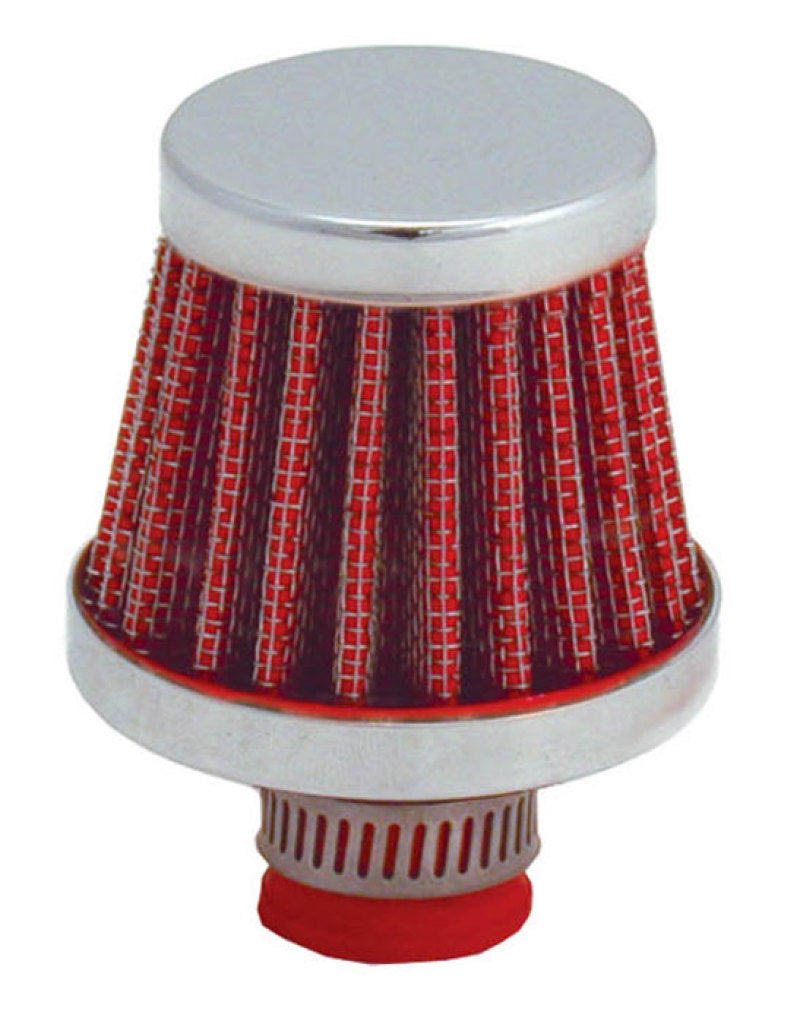 Spectre Breather Filter 10mm Flange / 2in. OD / 1-3/4in. Height - Red 3992