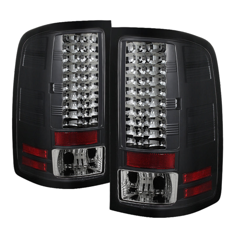 Spyder GMC Sierra 07-13 (Not fit 3500 Dually 4 Rear Wheels)LED Tail Lights Black ALT-YD-GS07-LED-BK 5014948