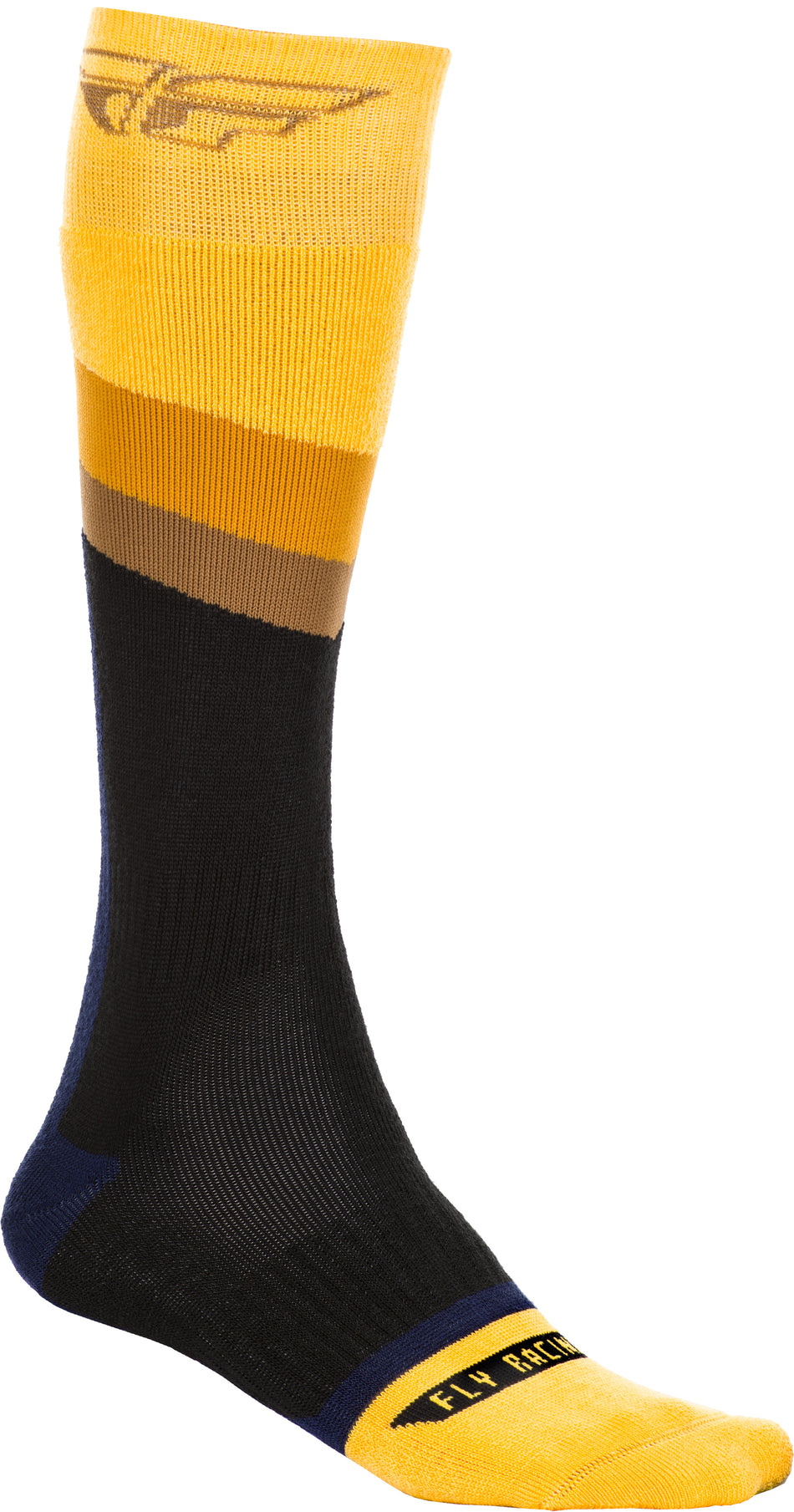 FLY RACING Fly Mx Socks Thick Yellow/Dark Grey/Black Sm/Md SPX009496-C1