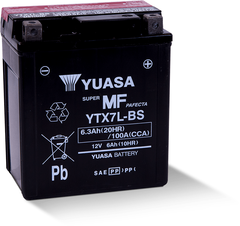 Yuasa AGM Battery - YTX7L-BS - .33 L  Maintenance-Free Battery  YUAM327BS