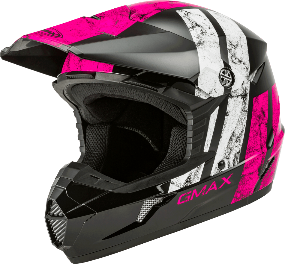 GMAX Mx-46 Off-Road Dominant Helmet Black/Pink/White Sm G3464404