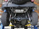 aFe Rebel Series 2.5in 409 SS Axle-Back Exhaust w/Polished Tips 07+ Jeep Wrangler (JK) V6 3.6L/3.8L 49-48061-P