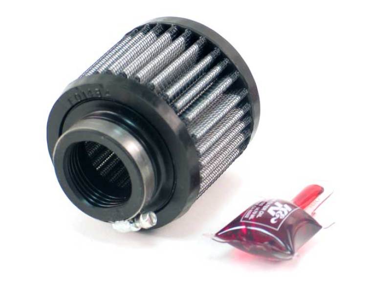 K&N 1.375in Flange ID x 3in OD x 2.5in H Rubber Base Crankcase Vent Filter 62-1430