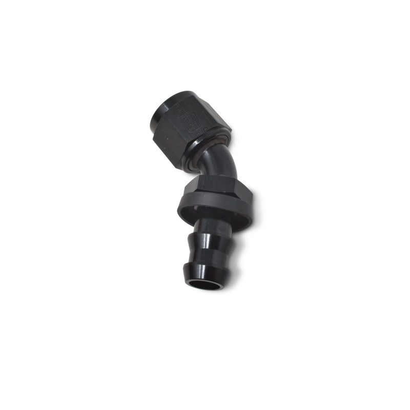 Russell Performance -8 AN Twist-Lok 45 Degree Hose End (Black) 624093