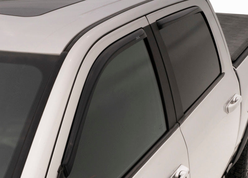 AVS 02-08 Dodge RAM 1500 Quad Cab Ventvisor In-Channel Front & Rear Window Deflectors 4pc - Smoke 194623