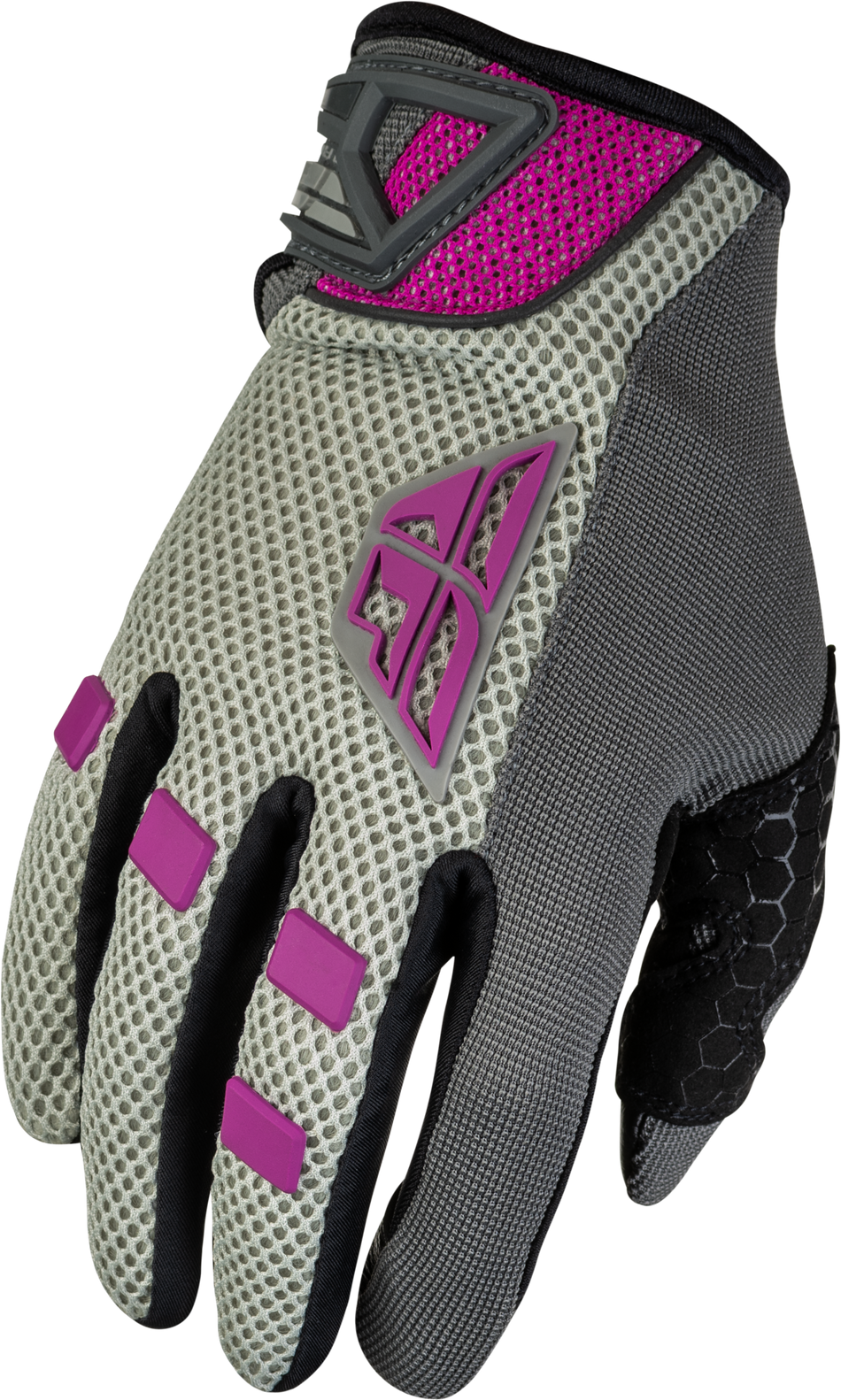 FLY RACING Women's Coolpro Gloves Grey/Pink 2x 476-62162X