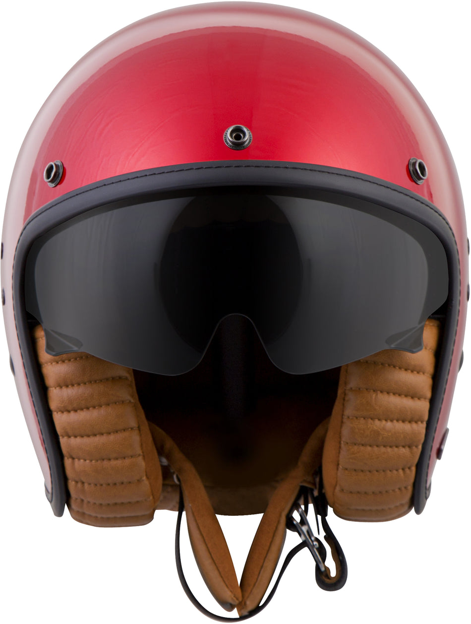 SCORPION EXO Bellfast Open-Face Helmet Candy Red Lg BEL-1015