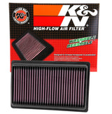 K&N Replacement Panel Air Filter for 2014-2015 Infiniti Q50 3.5L/3.7L V6 (2 Required) 33-5014