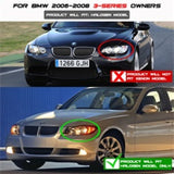 Spyder BMW E90 3-Series 06-08 (4 dr) Proj LED Halo Amber Reflctr Rplc Bulb Smke PRO-YD-BMWE9005-AM-S 5009029