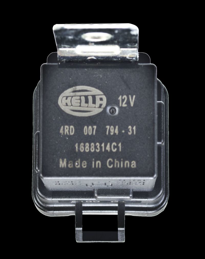 Hella 12V 20/40 Amp SPDT RES Relay with Weatherproof Bracket - Single LA007794311