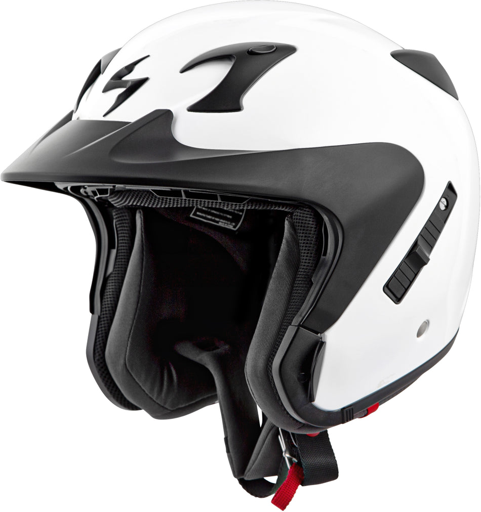 SCORPION EXO Exo-Ct220 Open-Face Helmet Gloss White Md 22-0204