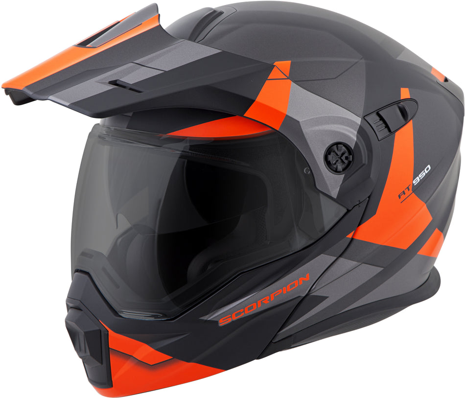SCORPION EXO Exo-At950 Modular Helmet Neocon Orange 2x 95-1027