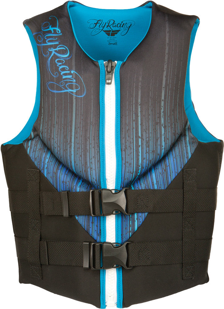 FLY RACING Neoprene Life Vest Ladies Black/Blue Xs 142424-505-810-14