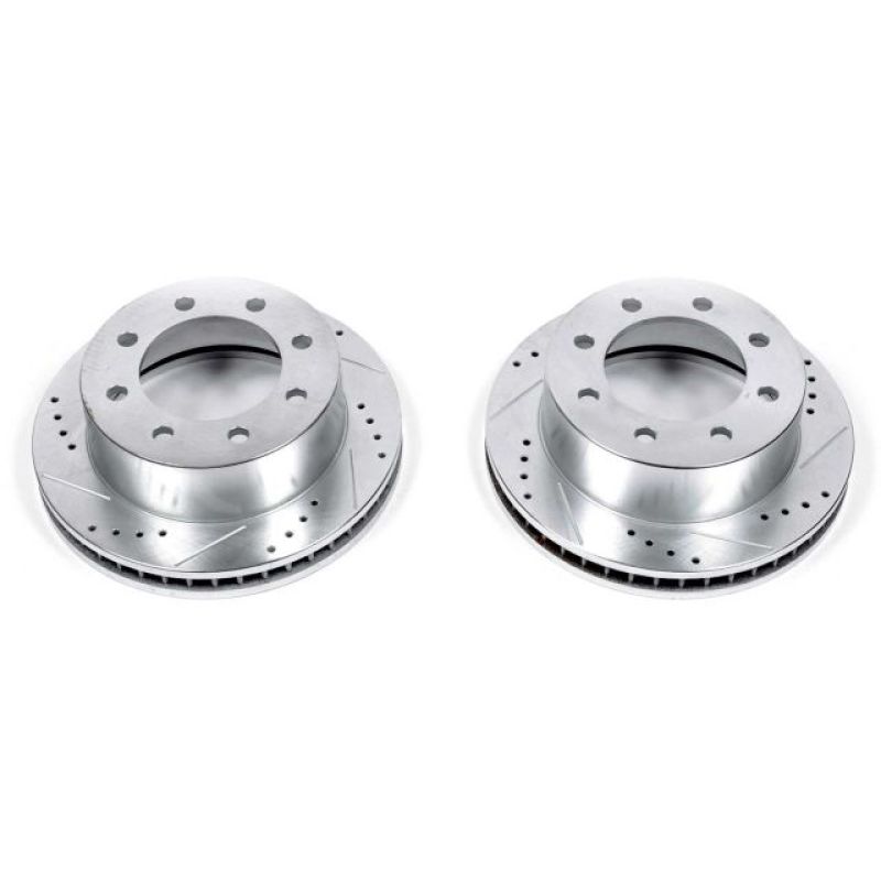 Power Stop 00-02 Dodge Ram 2500 Front Evolution Drilled & Slotted Rotors - Pair AR8746XPR