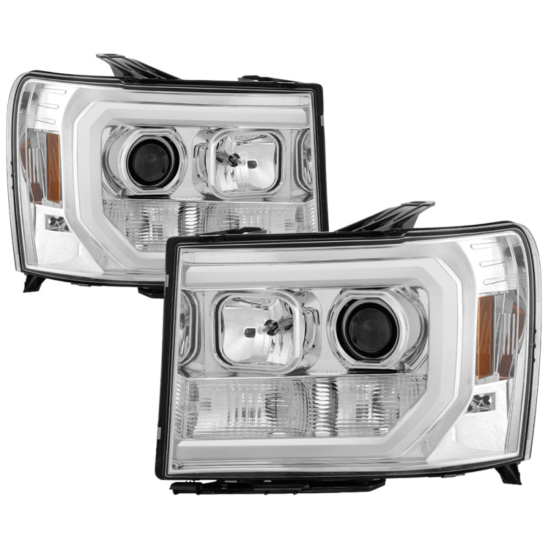 Spyder GMC Sierra 1500/2500/3500 07-13 V2 Projector Headlights - Chrome PRO-YD-GS07V2-LBDRL-C 5083647