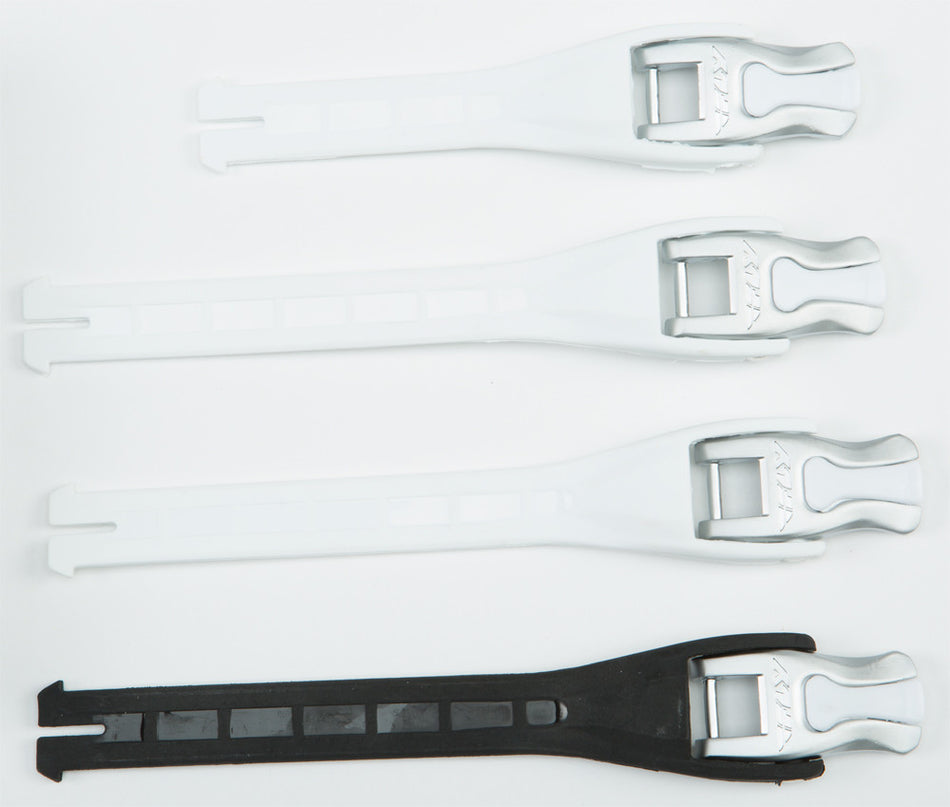 FLY RACING Sector Boot Strap Kit White Sz 7-10 STRAP KIT WHT 7-9