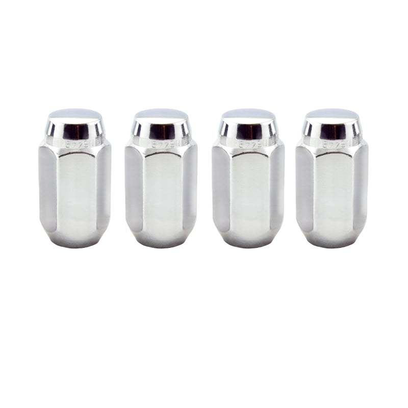 McGard Hex Lug Nut (Cone Seat) 9/16-18 / 7/8 Hex / 1.75in. Length (4-Pack) - Chrome 64008