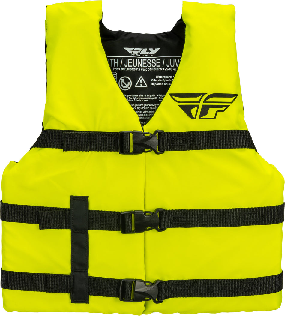 FLY RACING Youth Nylon Vest Neon Yellow 112224-300-002-20