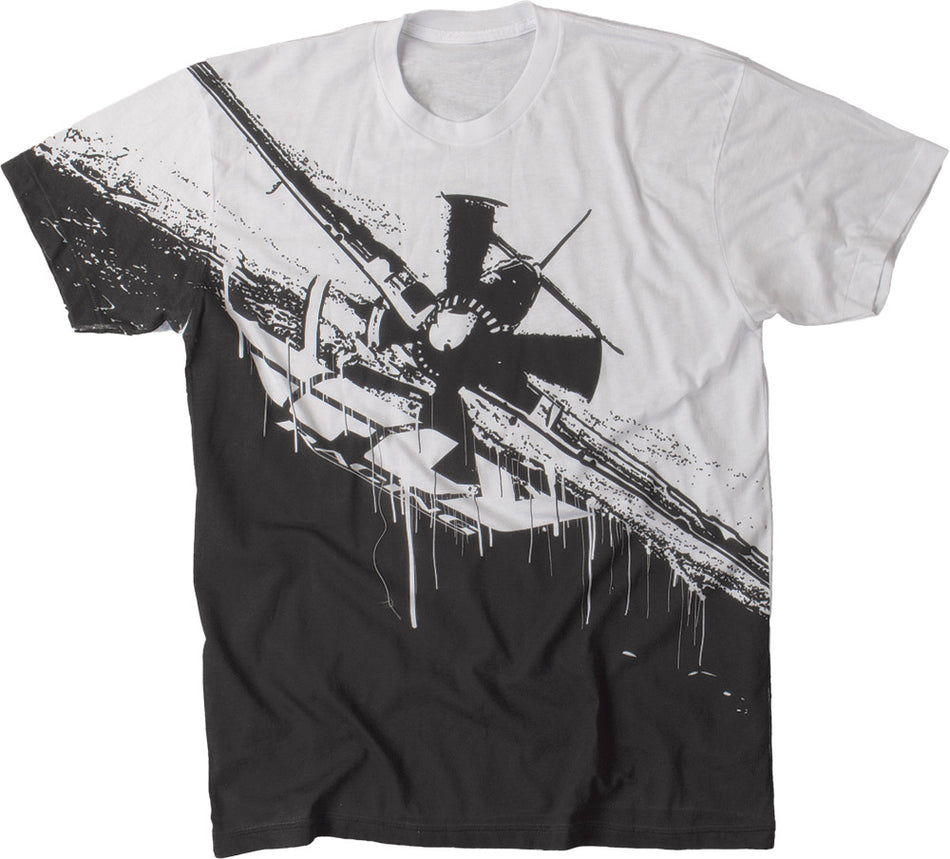 FLY RACING Dogfight Tee Black/White L 352-0310L