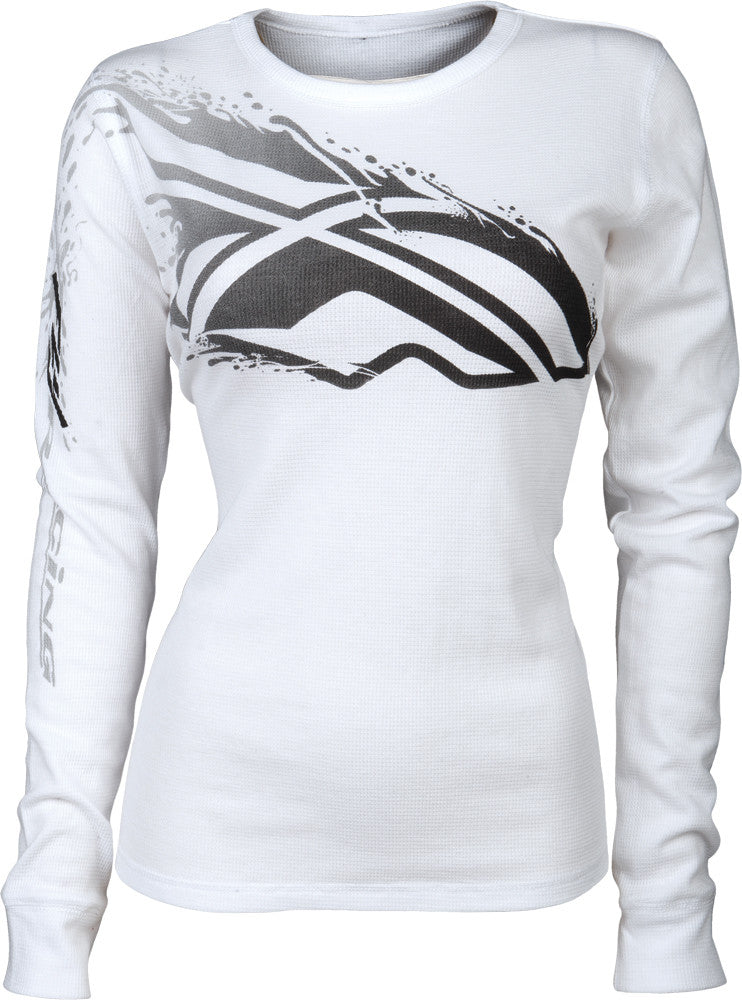 FLY RACING Inversion L/S Tee White/Black L 356-4014L