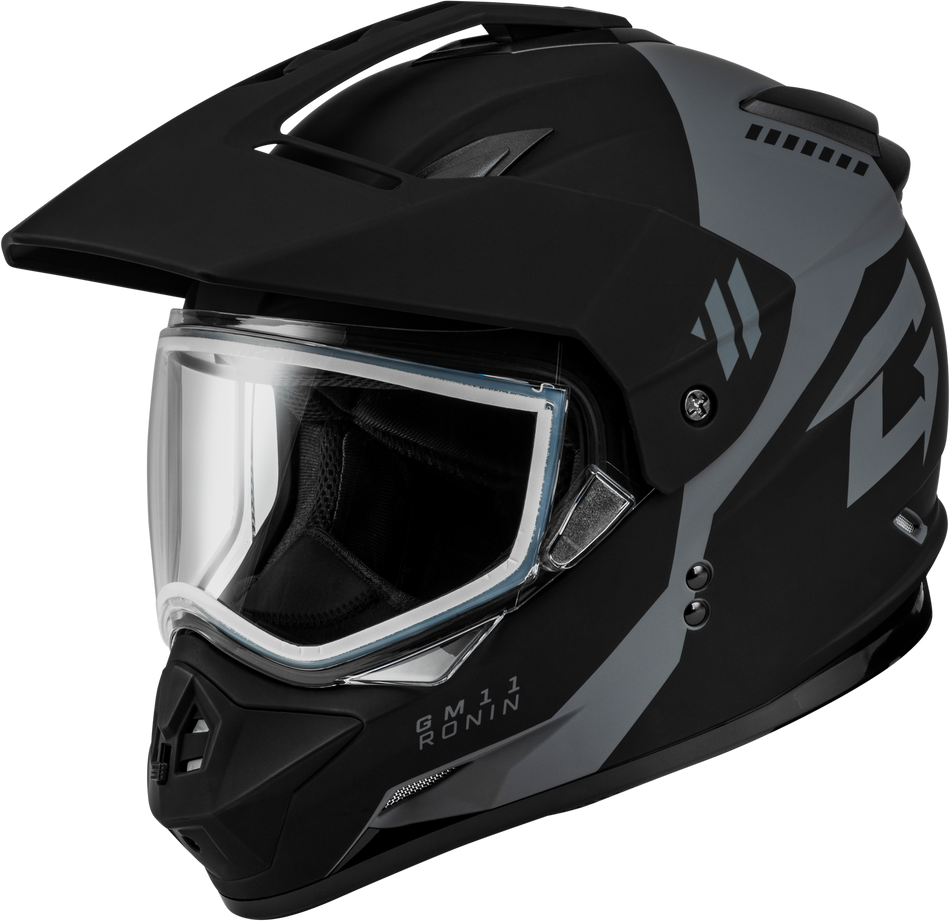 GMAX Gm-11 Ronin Helmet Matte Black/Silver 3x A1115819