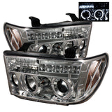 Spyder Toyota Tundra 07-13 Projector Headlights LED Halo LED Chrm PRO-YD-TTU07-HL-C 5012036