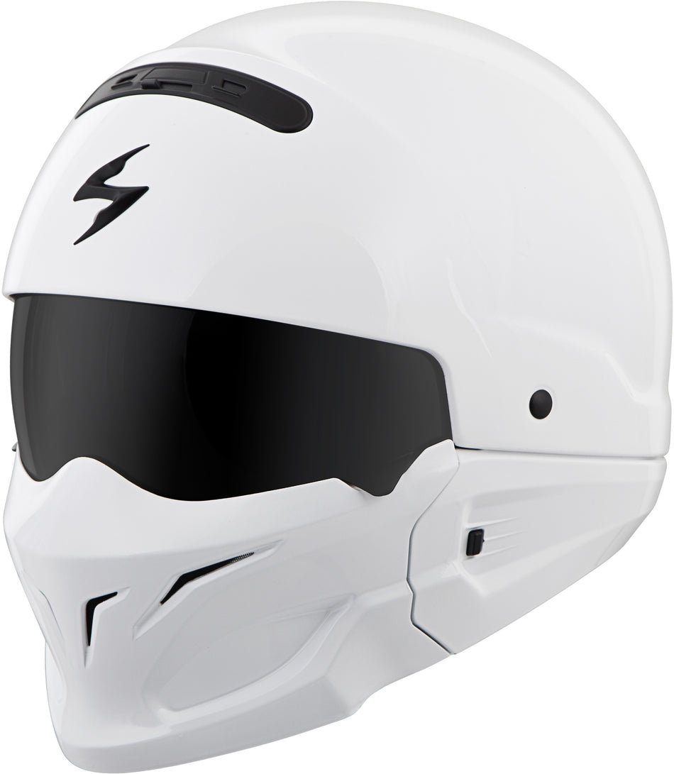 SCORPION EXO Covert Open-Face Helmet Gloss White Lg COV-0205