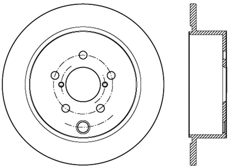 StopTech Slotted Sport Brake Rotor 126.47035SL