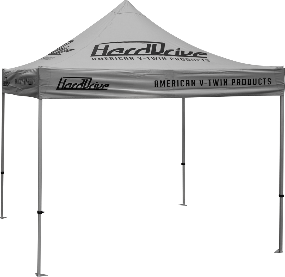 HARDDRIVE Canopy Grey With Logo 10' X 10' 810-9895