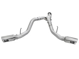 aFe Atlas Exhaust 4in DPF-Back Exhaust Aluminized Steel Polished Tip 11-14 ford Diesel Truck V8-6.7L 49-03065-P