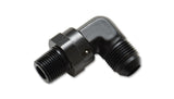 Vibrant -3AN to 1/8in NPT Swivel 90 Degree Adapter Fitting 11350