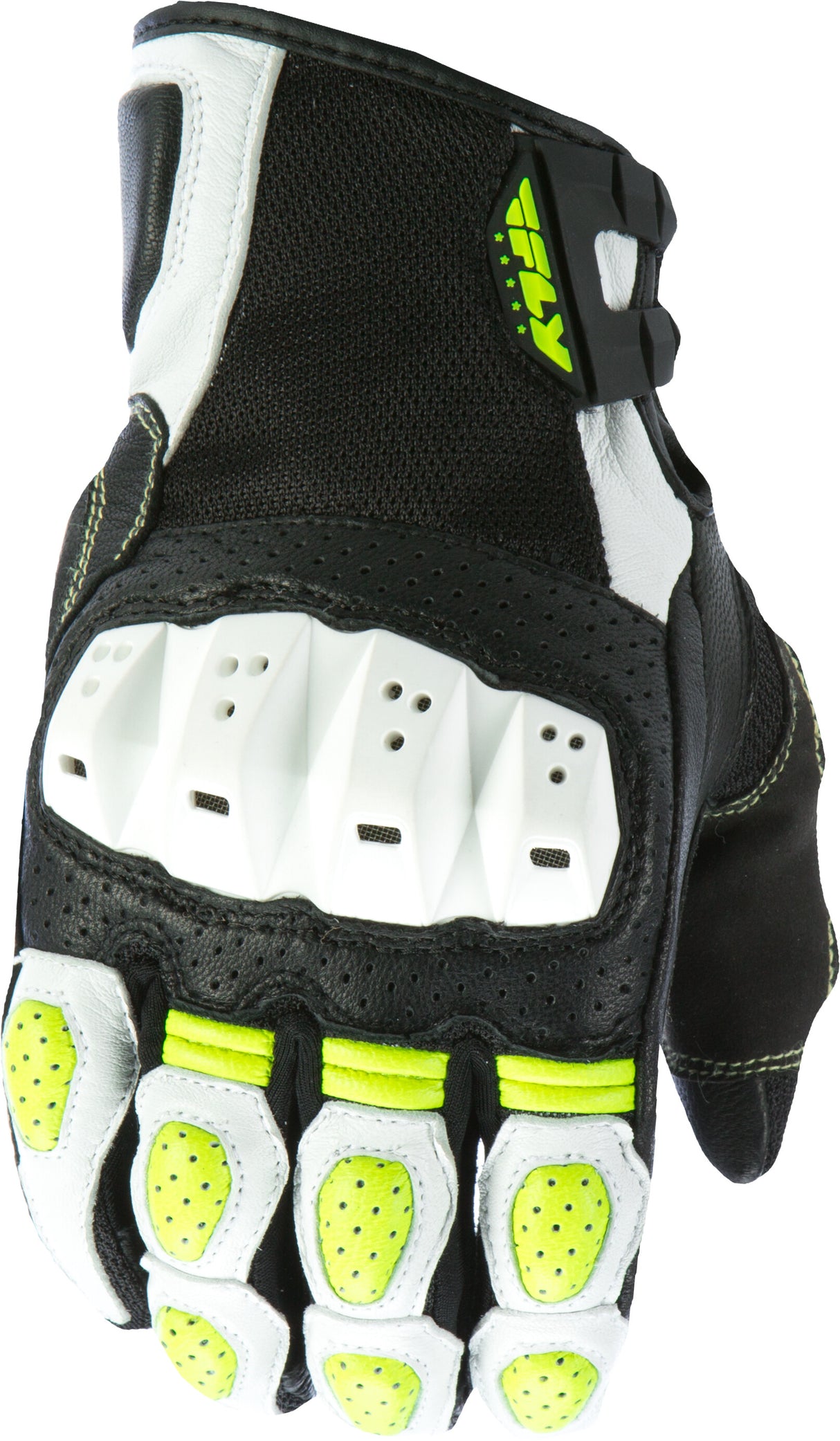 FLY RACING Brawler Gloves White/Hi-Vis Xl #5884 476-2048~5