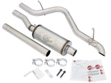 aFe MACHForce XP 2.5in SS-409 Cat-Back Exhaust 07-16 Jeep Wrangler (JK) V6-3.6L/3.8L (2-4 Door) 49-48055